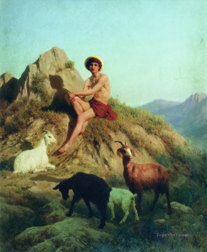 羊飼いのステファン・バカロヴィッチ 古代ローマ Oil Paintings